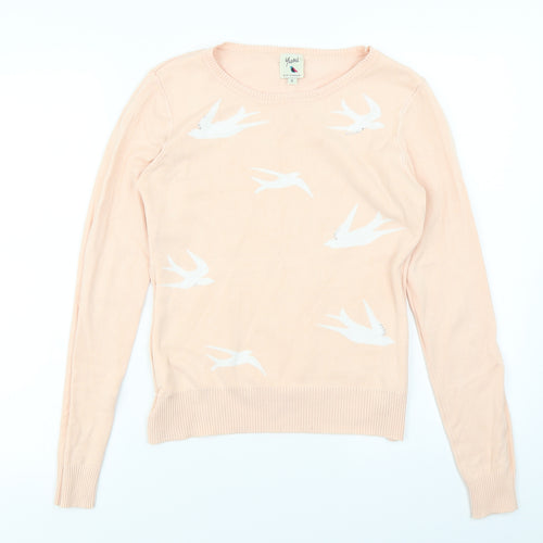 Yumi Womens Pink   Pullover Jumper Size S