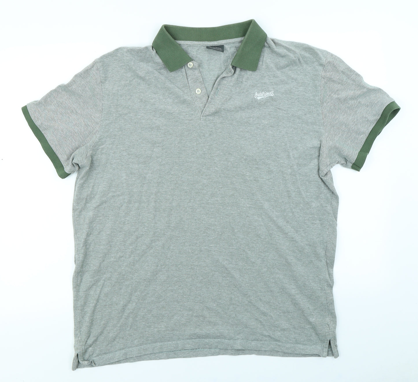 JACK & JONES Mens Green    Polo Size 2XL