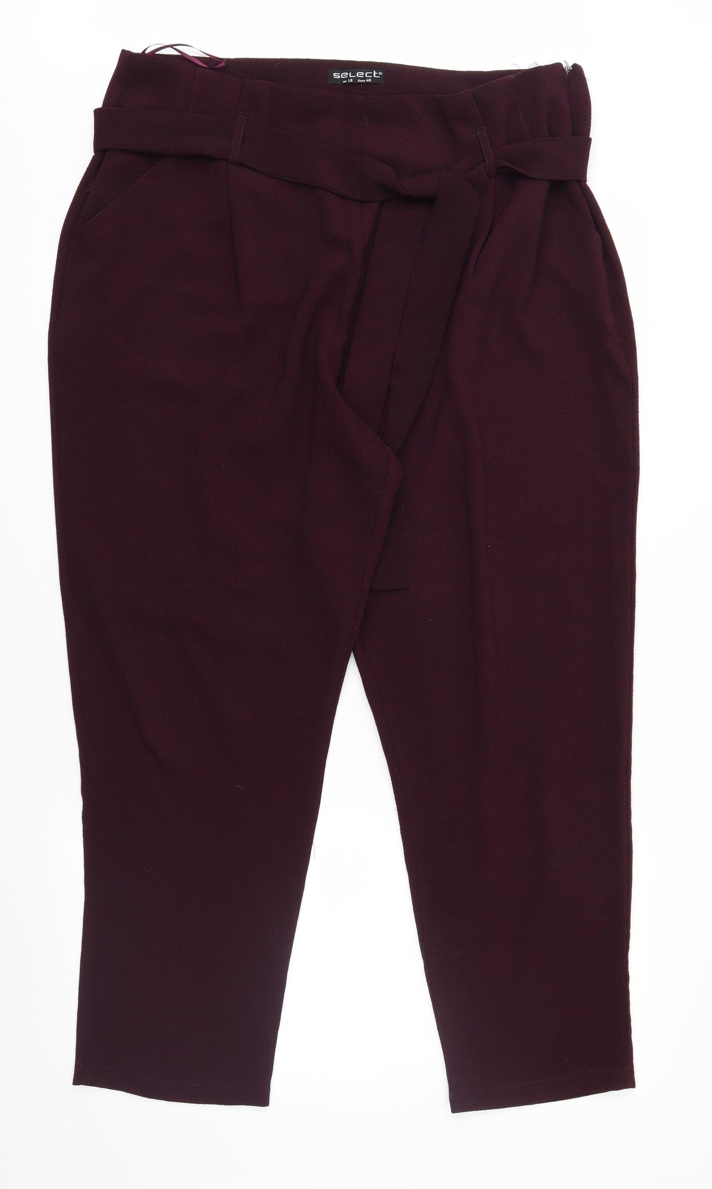 Select Womens Purple   Trousers  Size 18 L28 in
