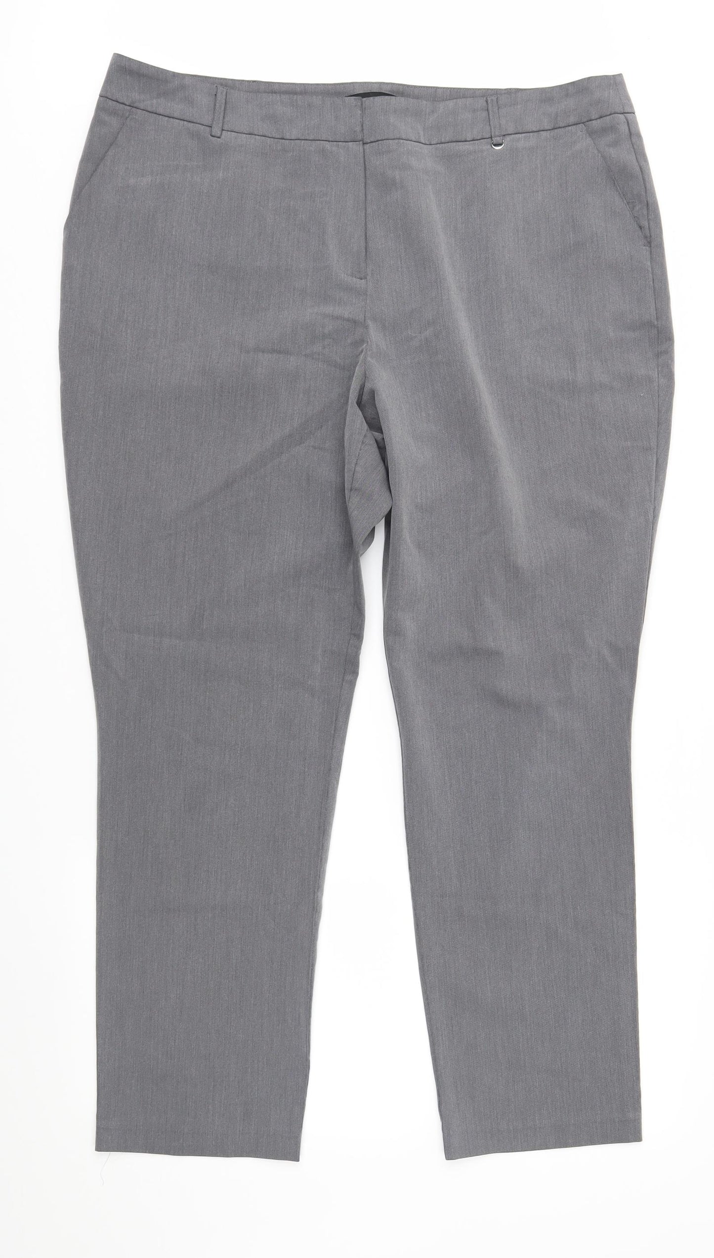 Dorothy Perkins Womens Grey   Trousers  Size 18 L29 in