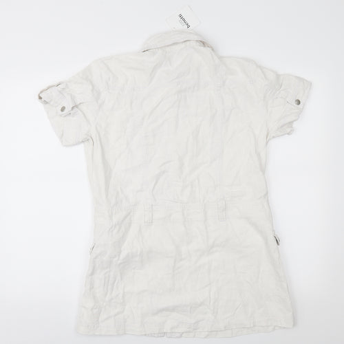 Gina Benotti Womens White   Shirt Dress  Size 12