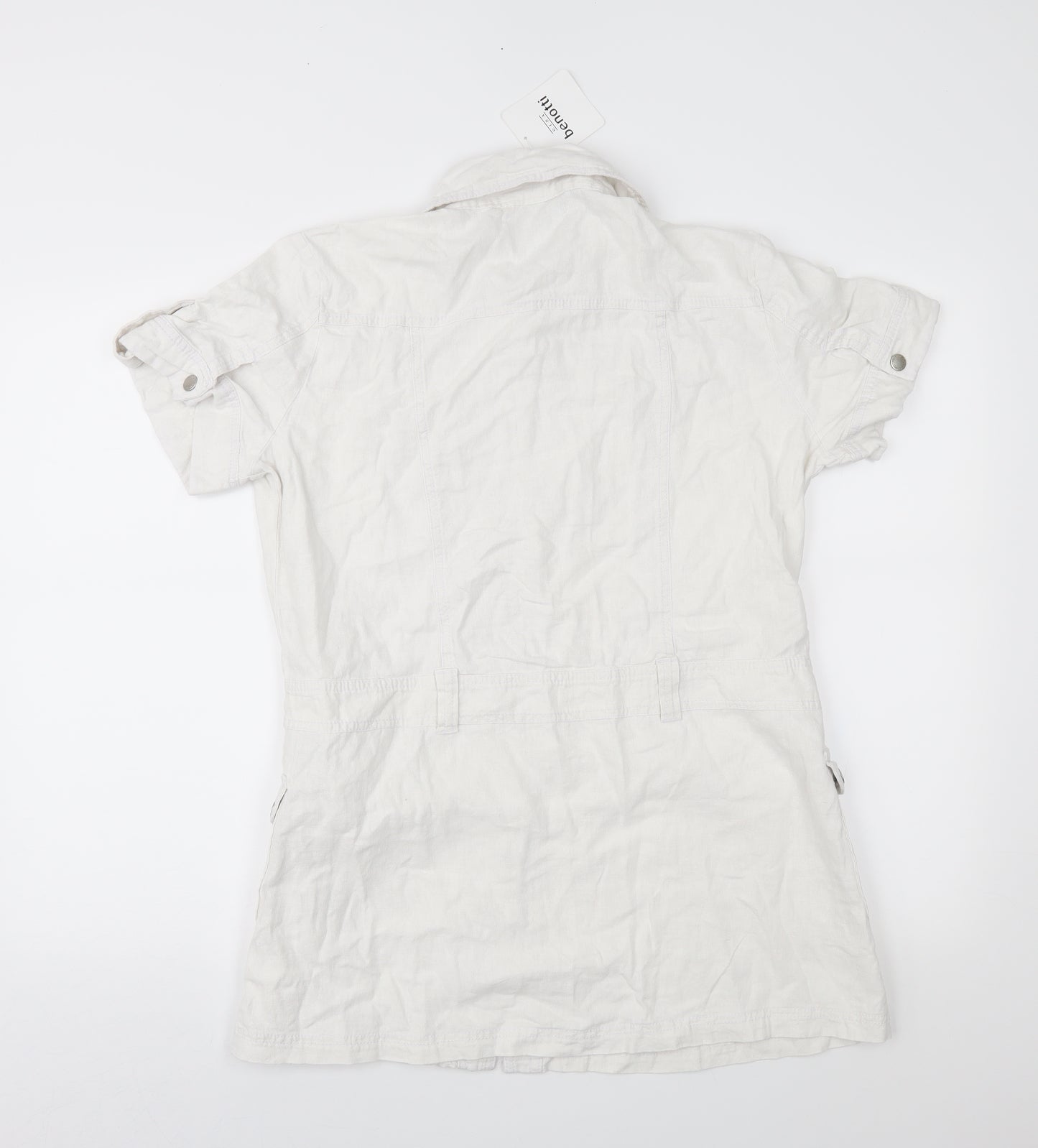 Gina Benotti Womens White   Shirt Dress  Size 12