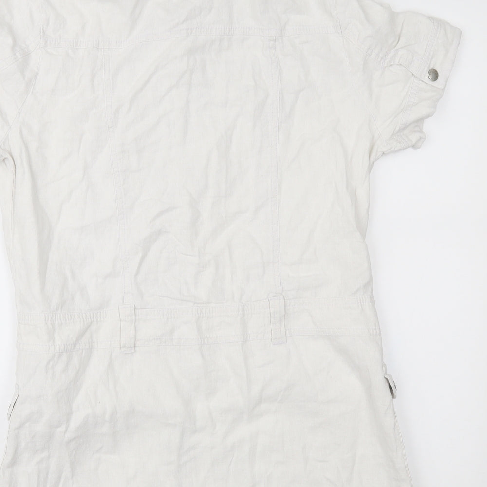 Gina Benotti Womens White   Shirt Dress  Size 12