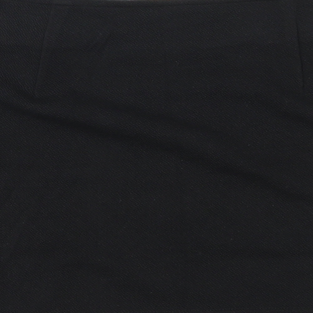 Redial Womens Black Geometric  Mini Skirt Size L