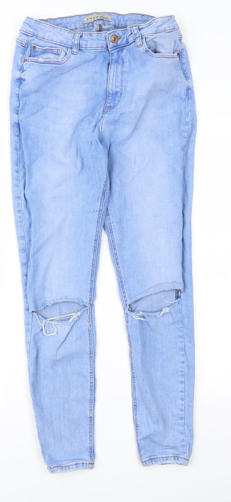 Denim & Co. Womens Blue  Denim Skinny Jeans Size 16 L27 in