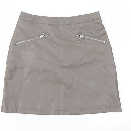 Primark Womens Brown   A-Line Skirt Size 8