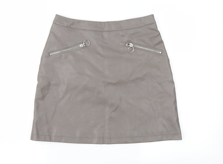 Primark Womens Brown A-Line Skirt Size 8