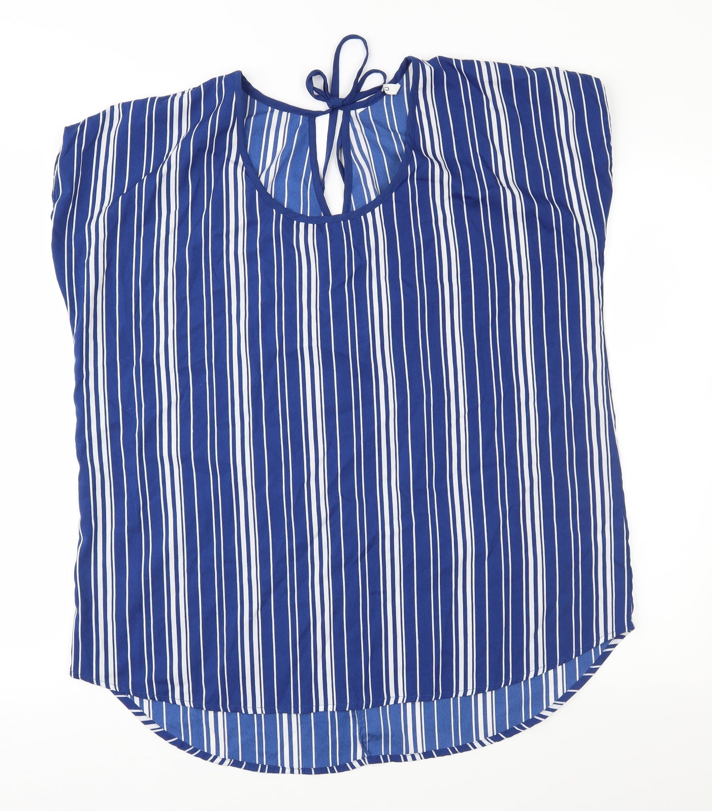 Pep&Co Womens Blue Striped  Basic Blouse Size 18