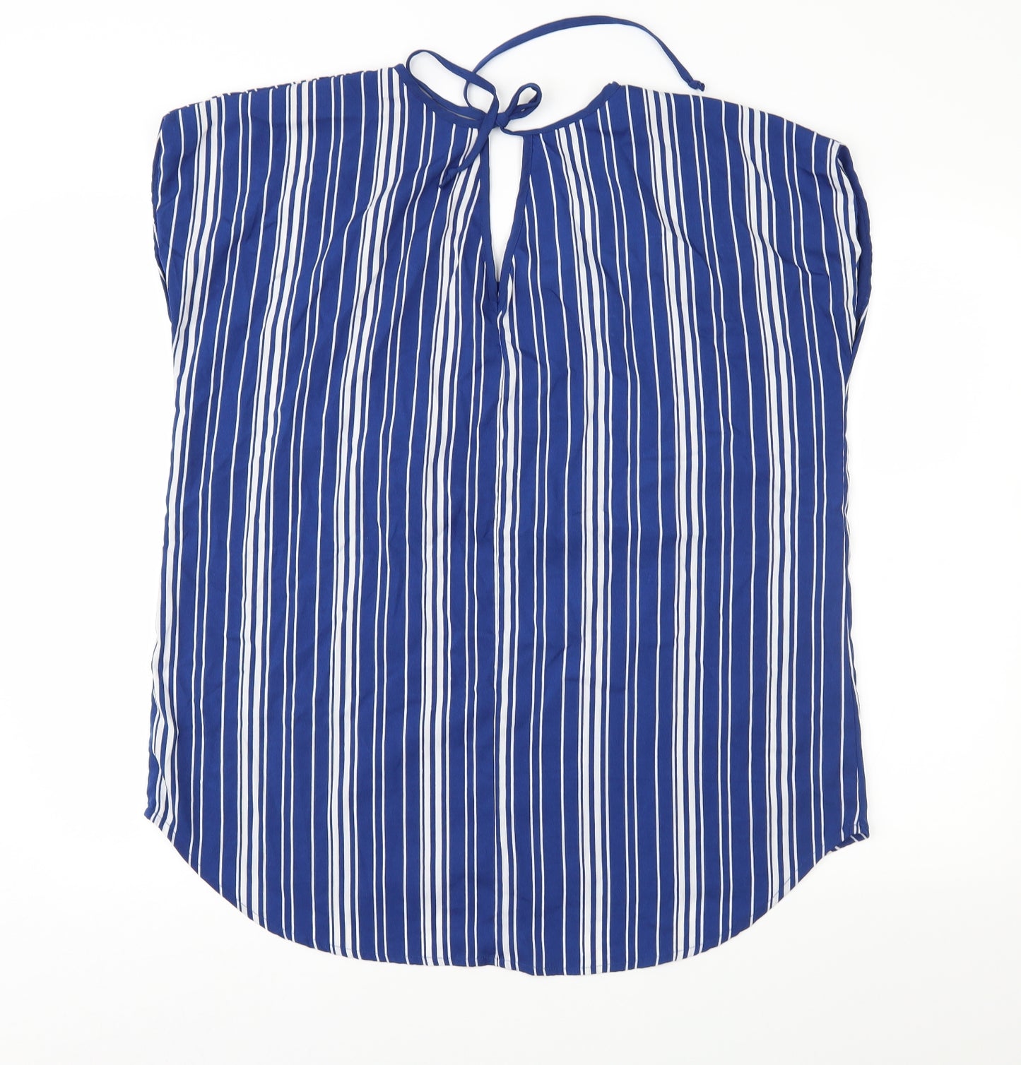 Pep&Co Womens Blue Striped  Basic Blouse Size 18