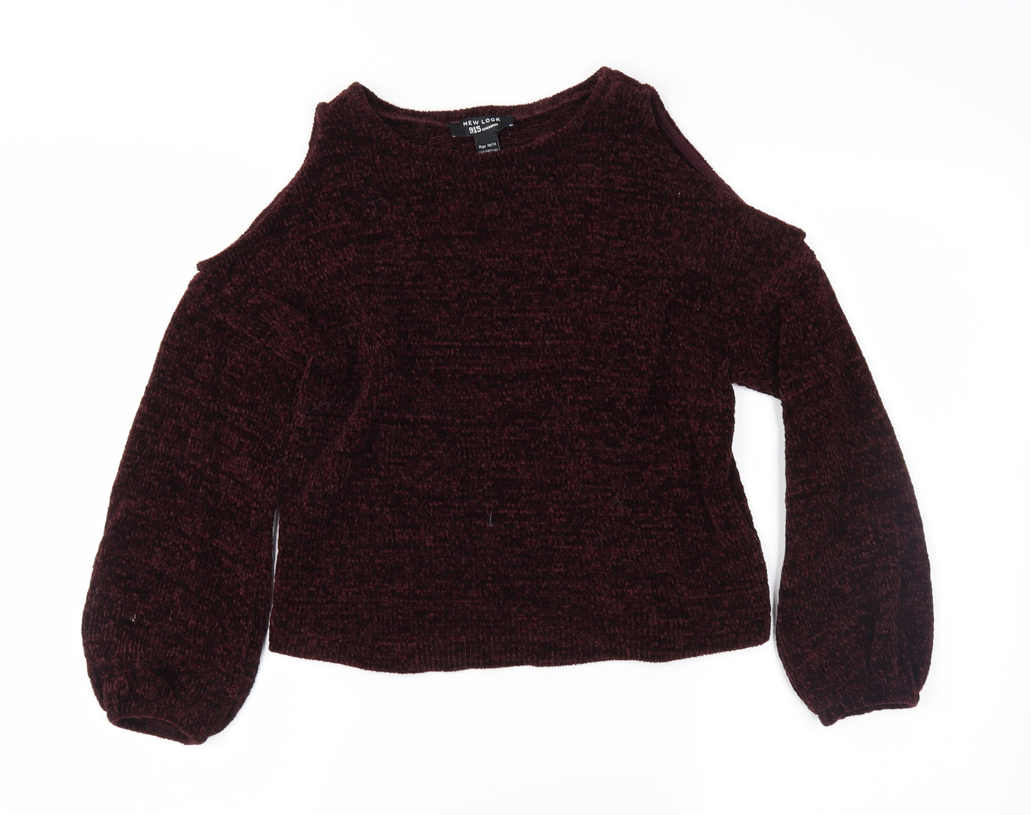 New Look Girls Purple  Knit Pullover Jumper Size 10-11 Years