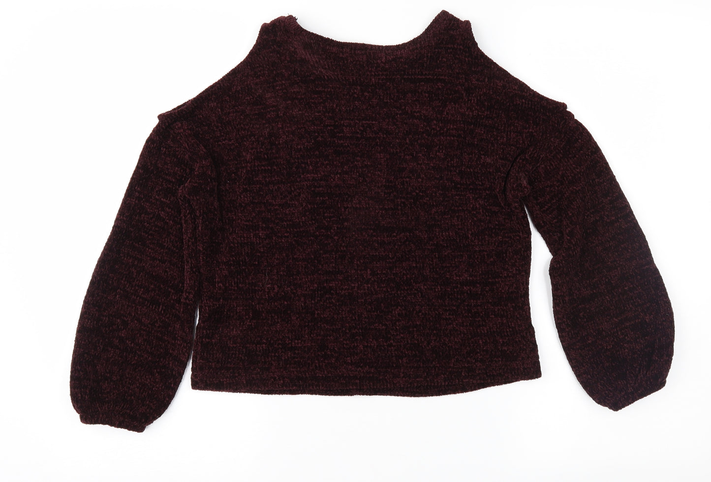 New Look Girls Purple  Knit Pullover Jumper Size 10-11 Years