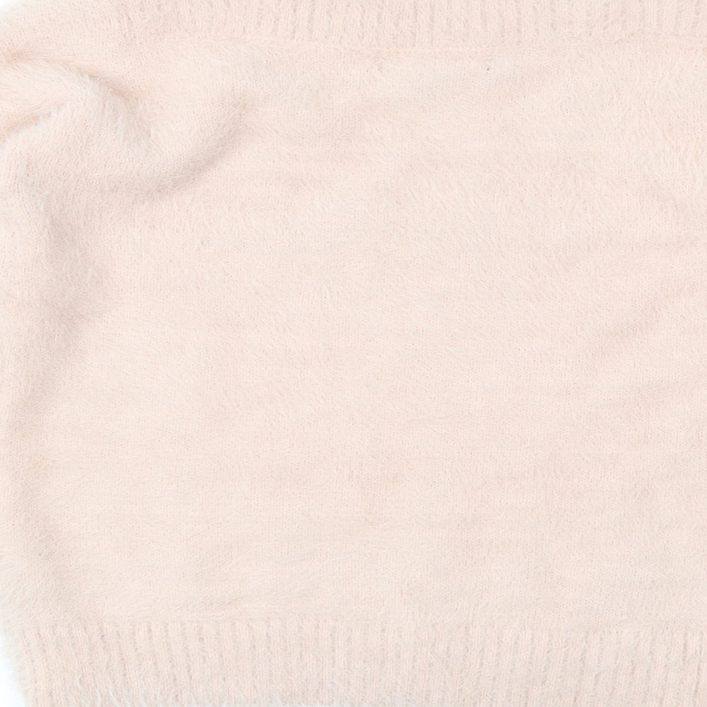 New Look Girls Pink  Knit Pullover Jumper Size 12-13 Years