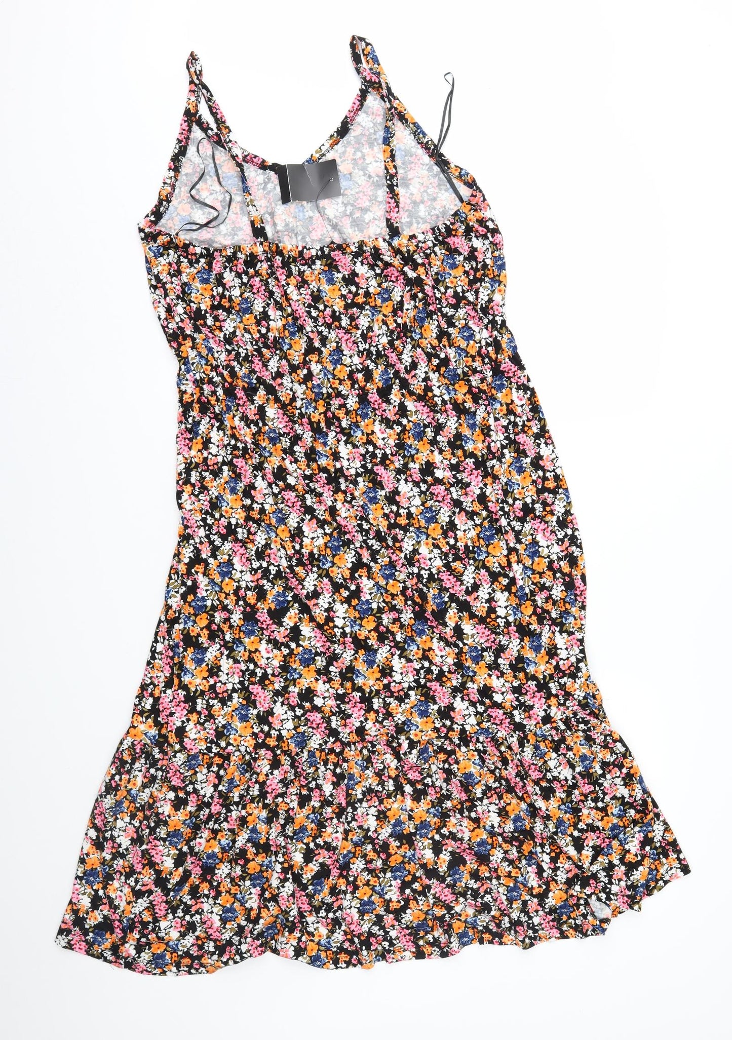 Peacocks Womens Multicoloured Floral Jersey Fit & Flare  Size 16