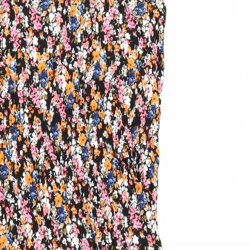 Peacocks Womens Multicoloured Floral Jersey Fit & Flare  Size 16