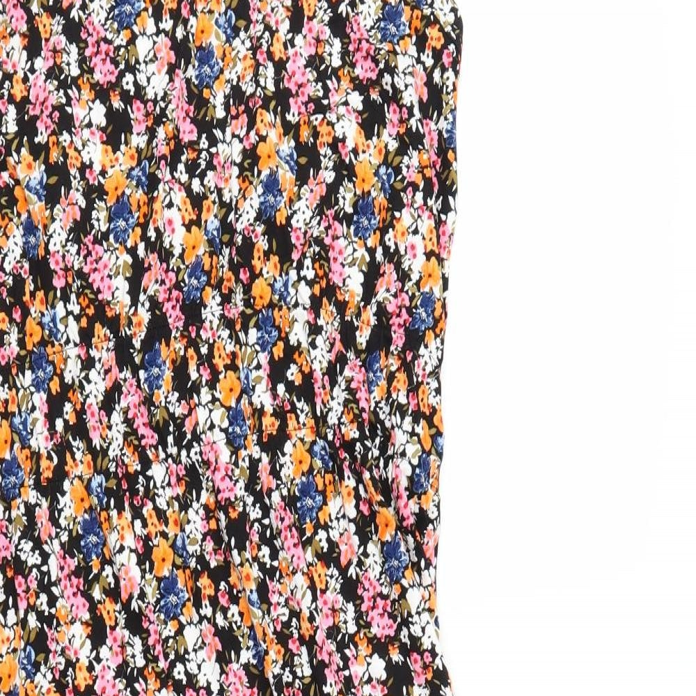 Peacocks Womens Multicoloured Floral Jersey Fit & Flare  Size 16