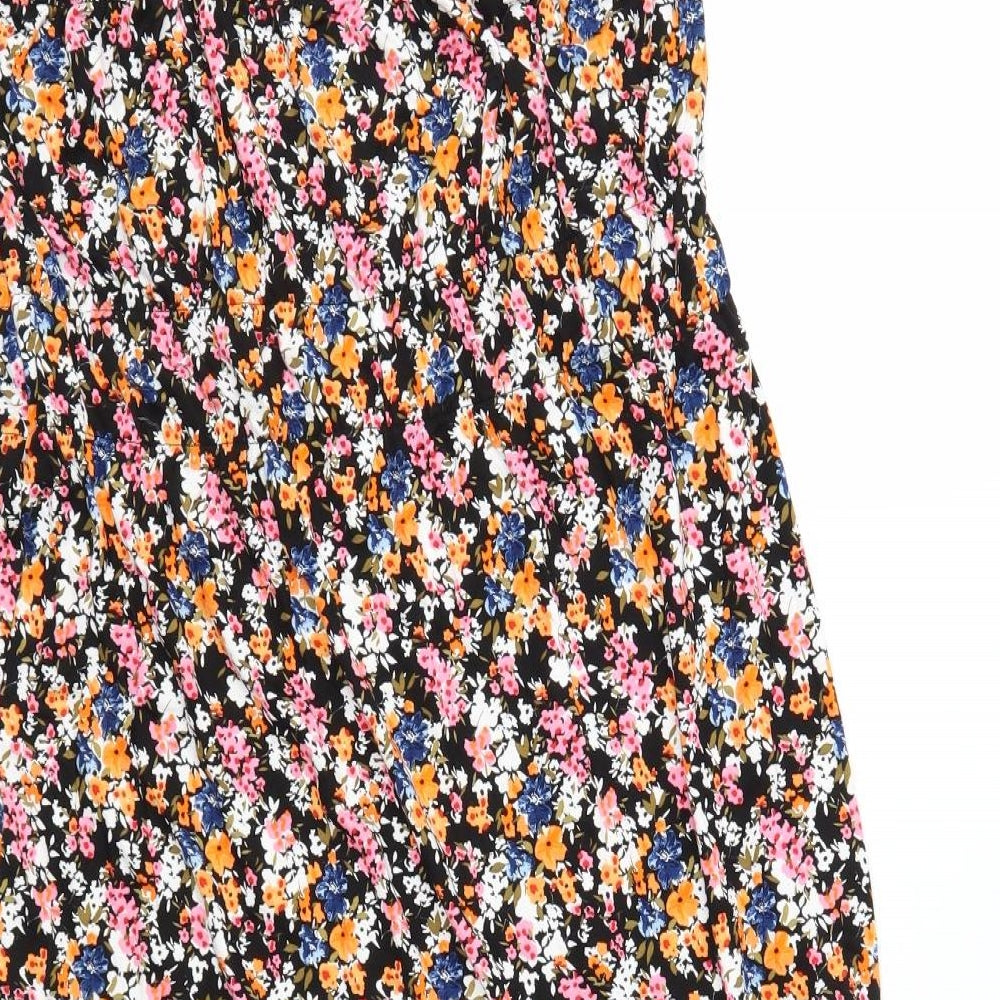 Peacocks Womens Multicoloured Floral Jersey Fit & Flare  Size 16
