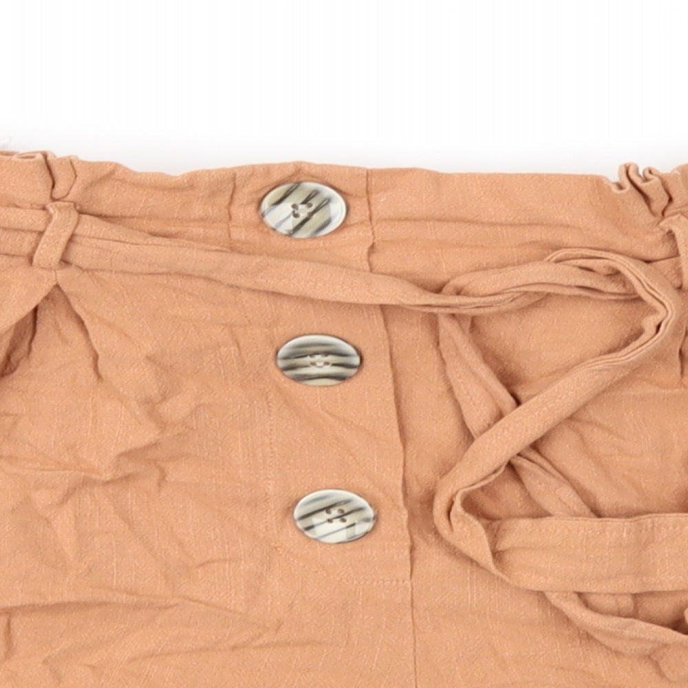 Primark Womens Brown   Mom Shorts Size 10