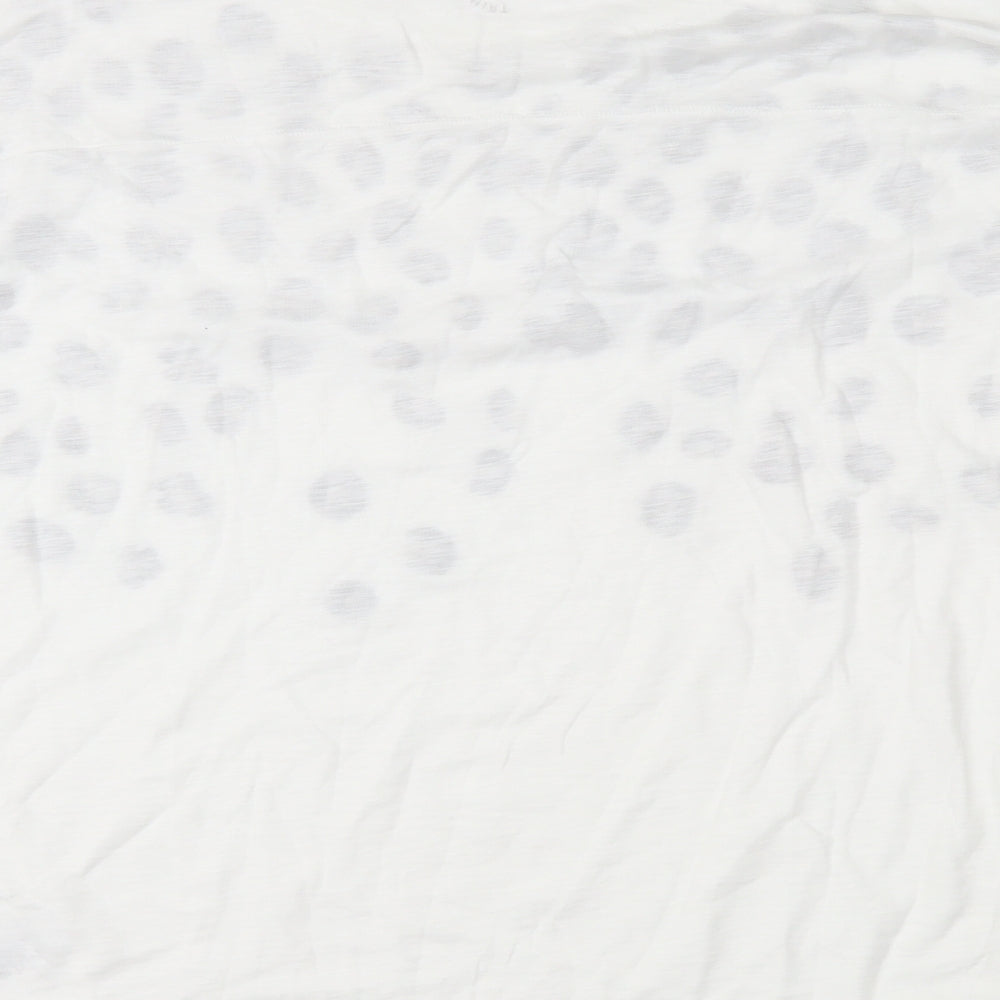 NEXT Womens White Animal Print Jersey Basic T-Shirt Size 18