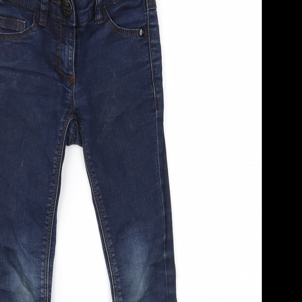 NEXT Girls Blue  Denim Skinny Jeans Size 6 Years