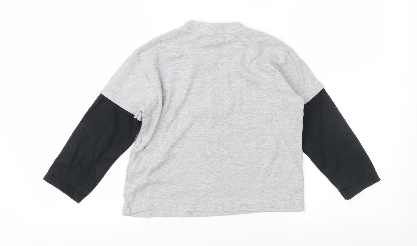 Debenhams Boys Grey  Jersey Basic T-Shirt Size 5-6 Years