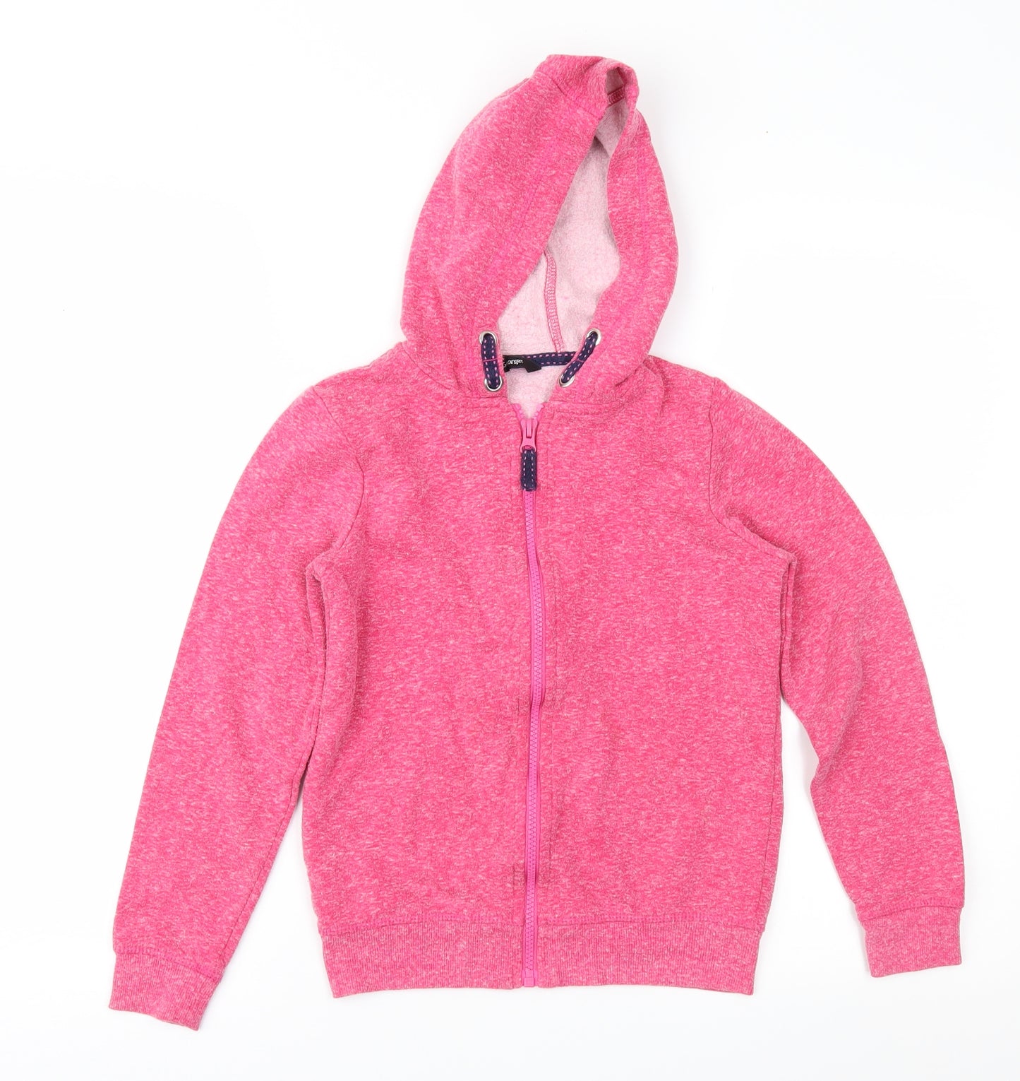 George Girls Pink   Full Zip Hoodie Size 9-10 Years