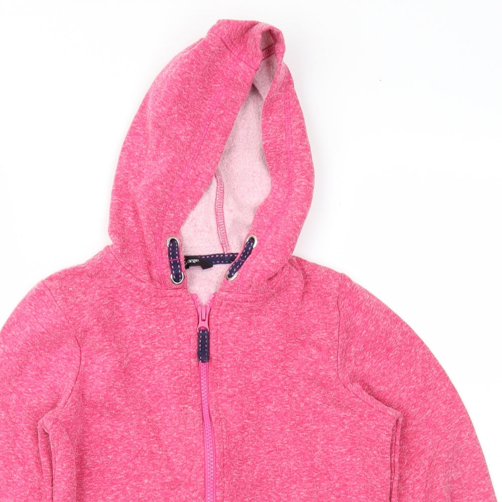 George Girls Pink   Full Zip Hoodie Size 9-10 Years