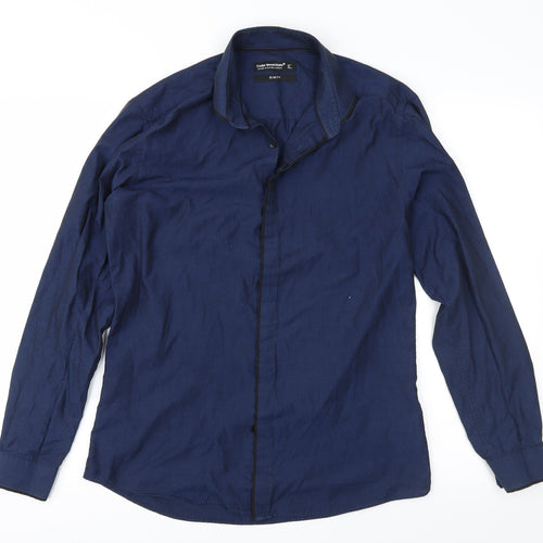 Cedar Wood State Mens Blue    Button-Up Size 15