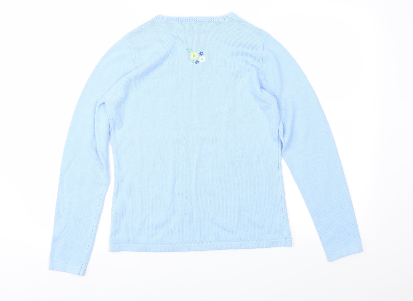 Tulchan Womens Blue  Knit Pullover Jumper Size S