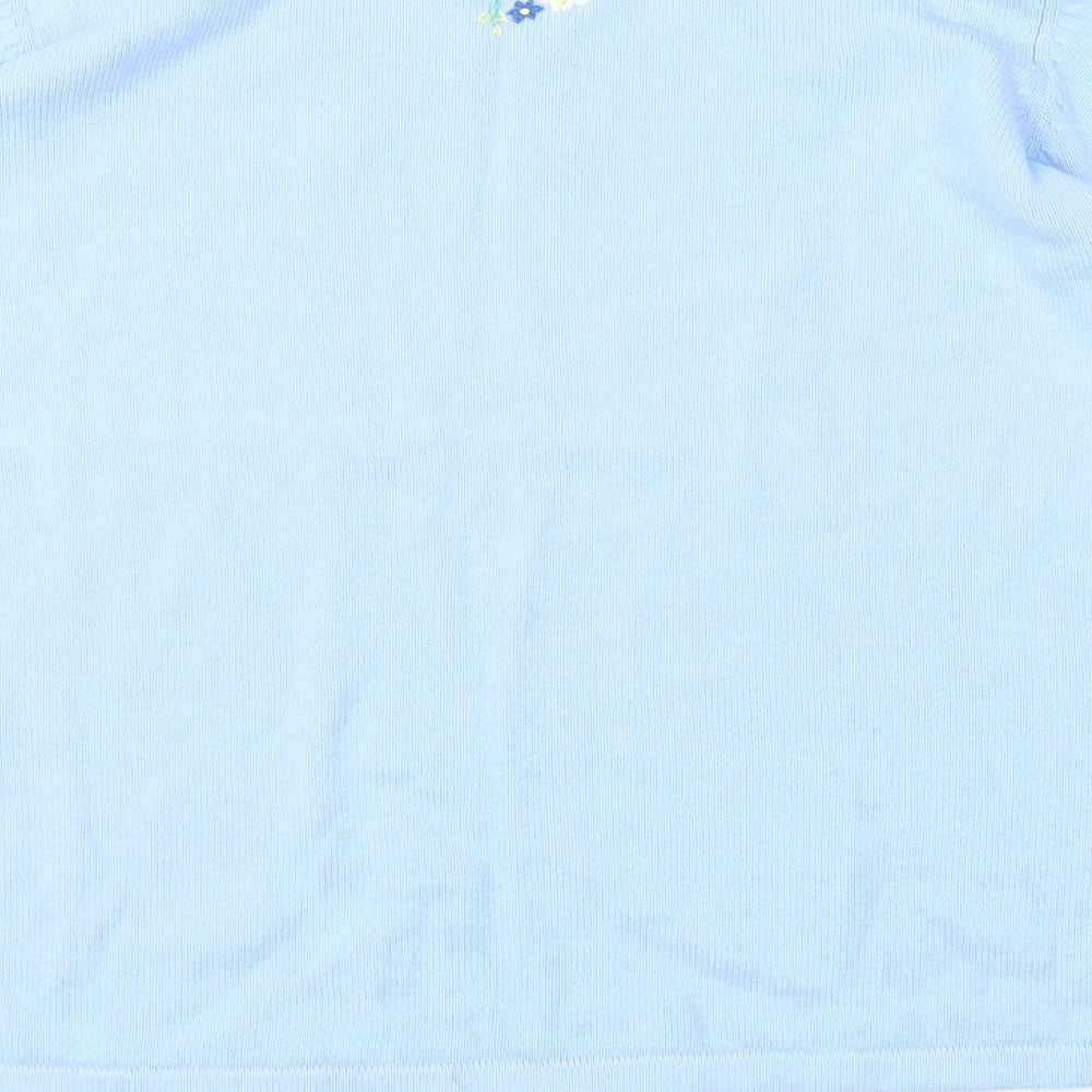 Tulchan Womens Blue  Knit Pullover Jumper Size S