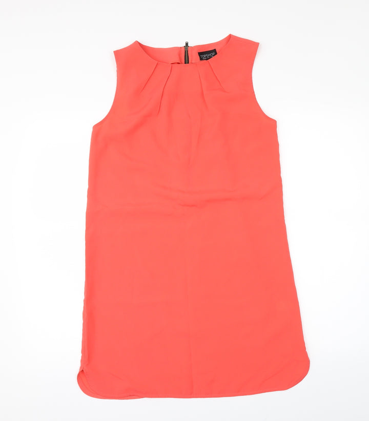 Topshop Womens Orange Mini Size 10