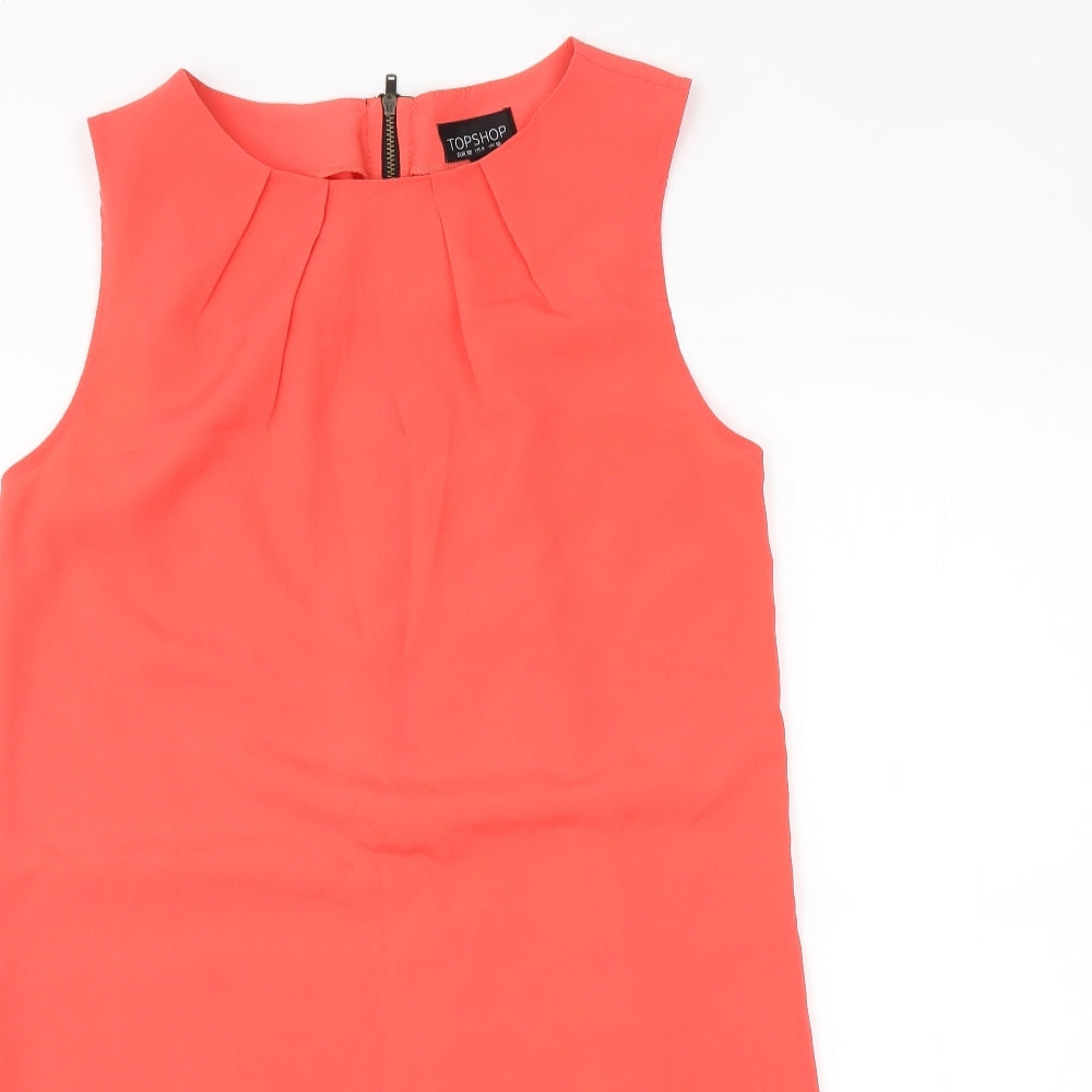 Topshop Womens Orange   Mini  Size 10