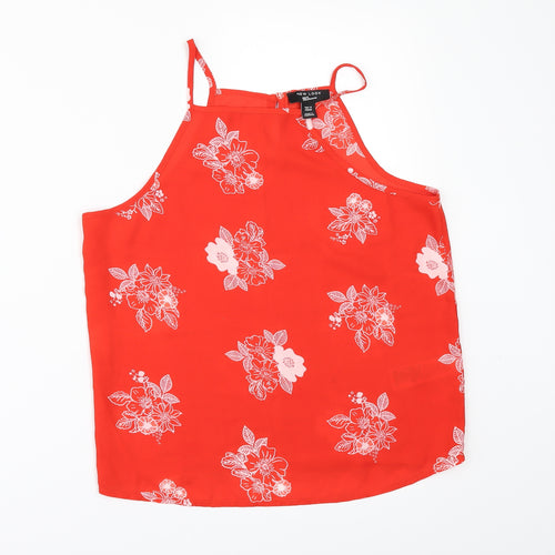 New Look Girls Orange Floral  Camisole Blouse Size 13 Years