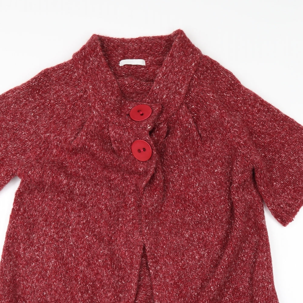 ME Womens Red   Cardigan Jumper Size M
