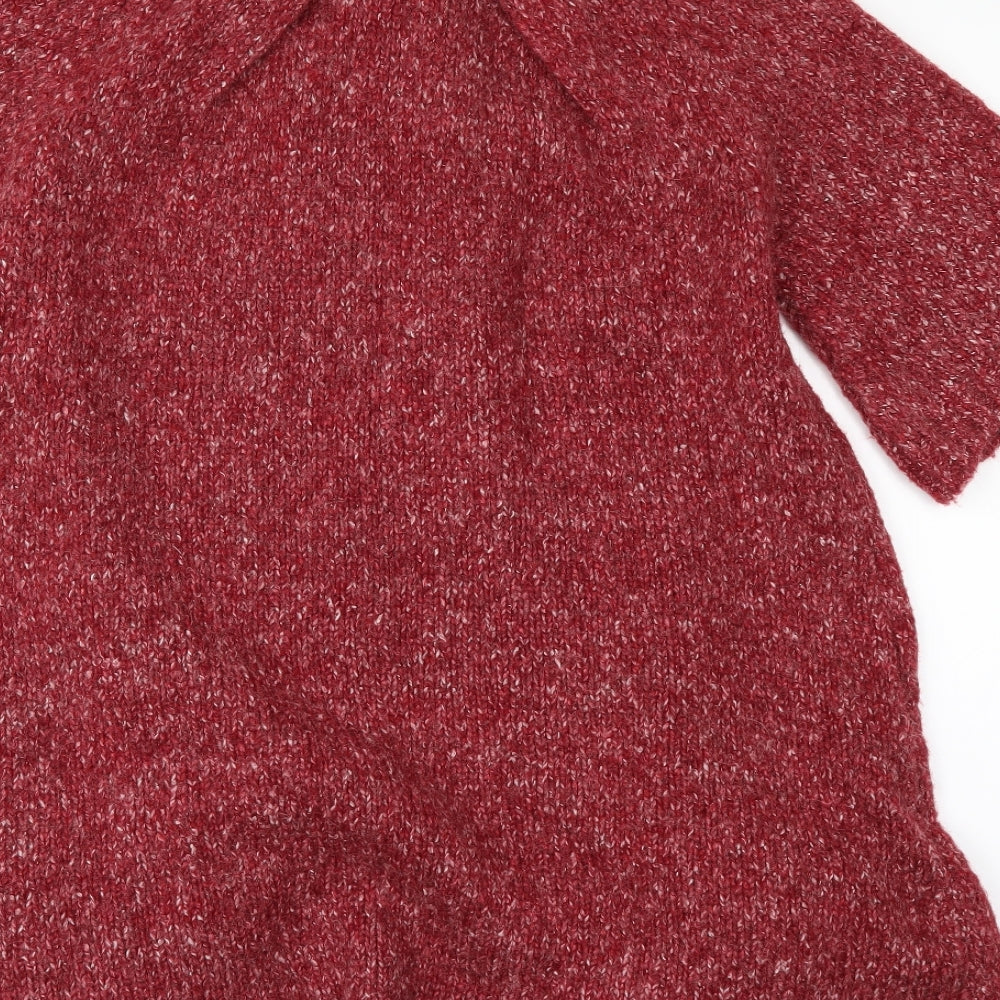 ME Womens Red   Cardigan Jumper Size M