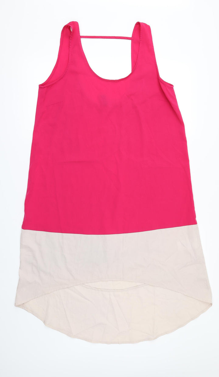 Vera Moda Womens Pink   Camisole Blouse Size M  - Dipped hem