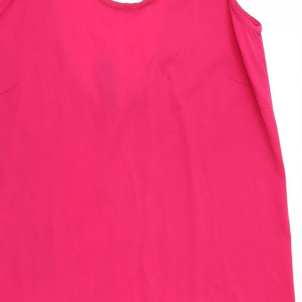 Vera Moda Womens Pink   Camisole Blouse Size M  - Dipped hem