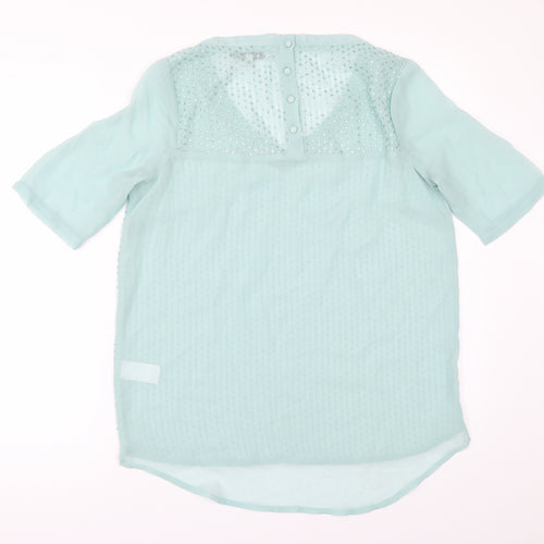 NEXT   Womens Green  Chiffon Tunic  Size 10  - SEQUIS