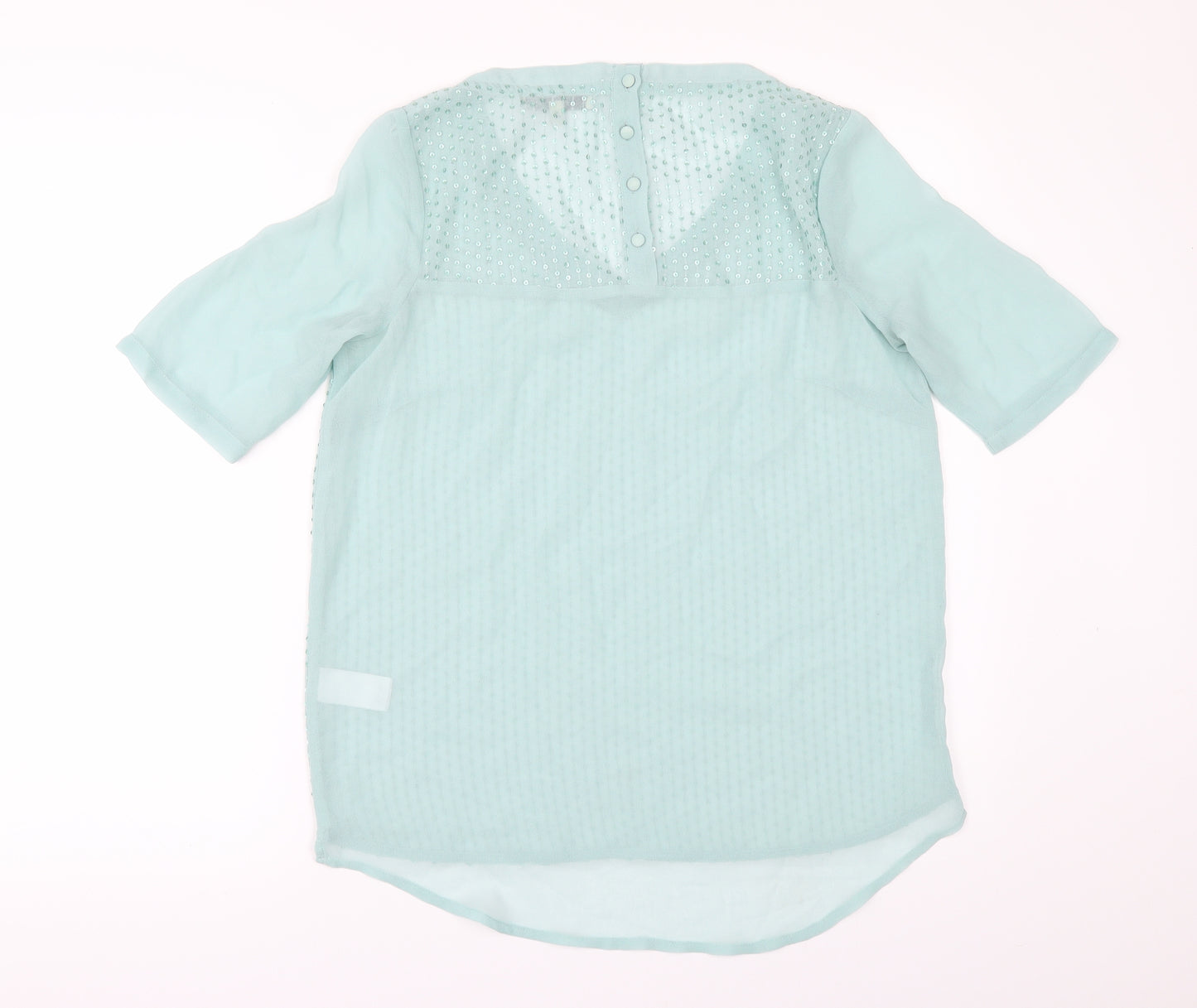 NEXT   Womens Green  Chiffon Tunic  Size 10  - SEQUIS