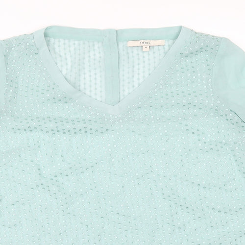 NEXT   Womens Green  Chiffon Tunic  Size 10  - SEQUIS
