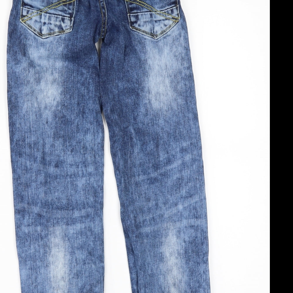 Nutmeg Boys Blue  Denim Straight Jeans Size 8-9 Years