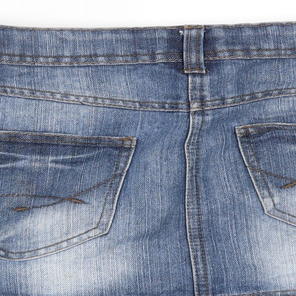 NEXT Girls Blue  Denim Mini Skirt Size 10 Years