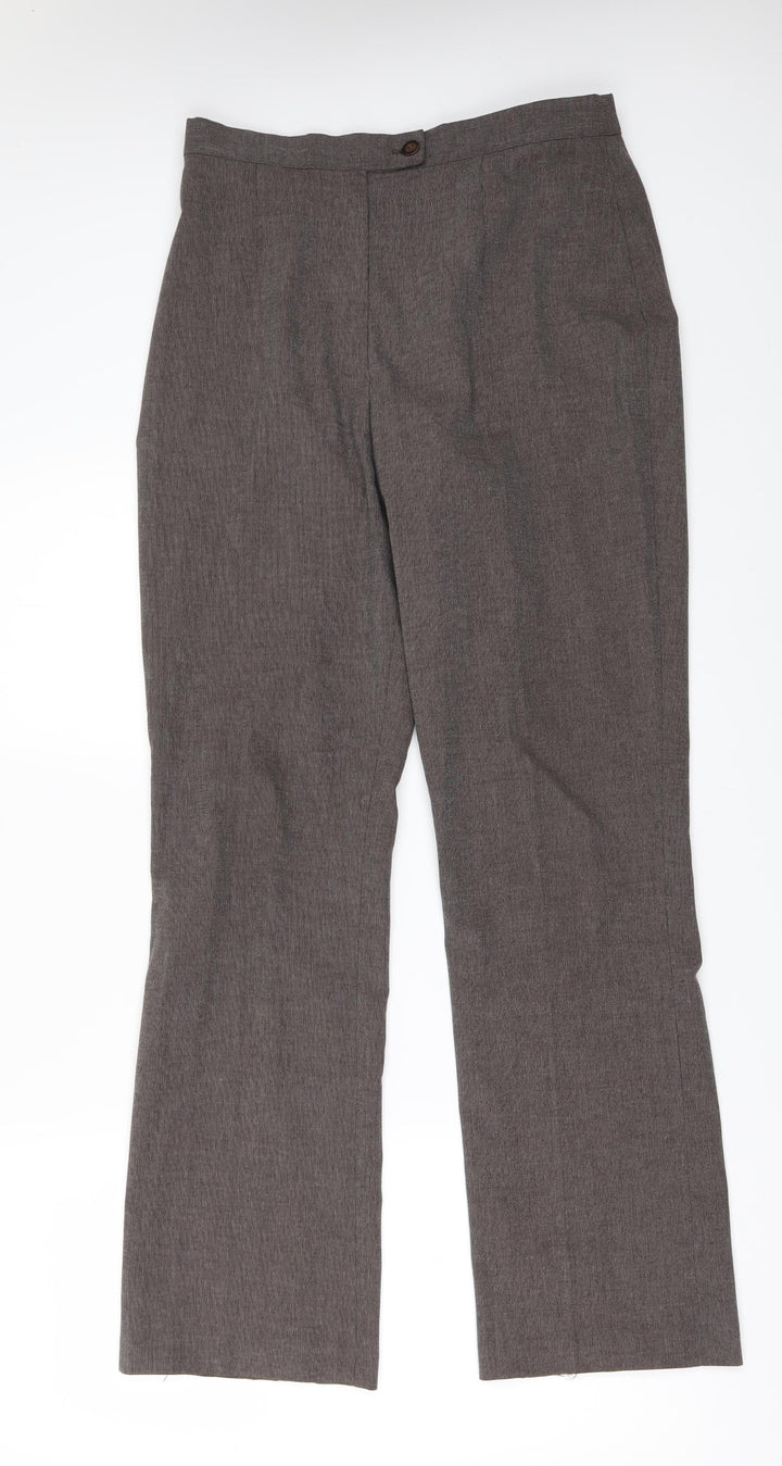 Principles Womens Brown Trousers Size 12 L29 in