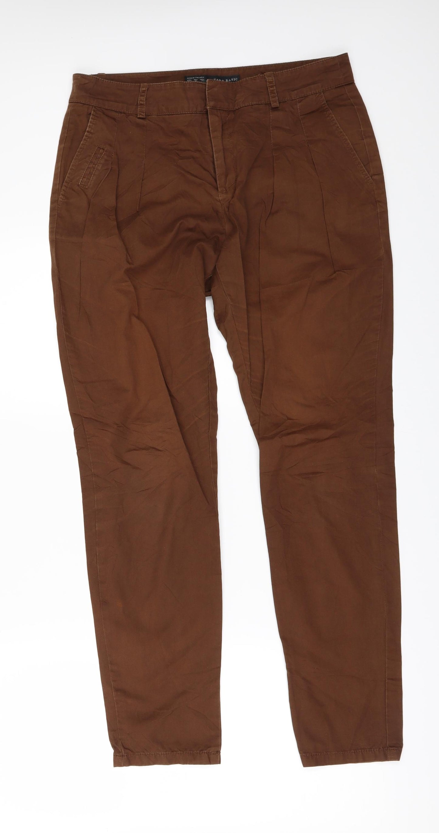 Zara Womens Brown   Trousers  Size S L28 in