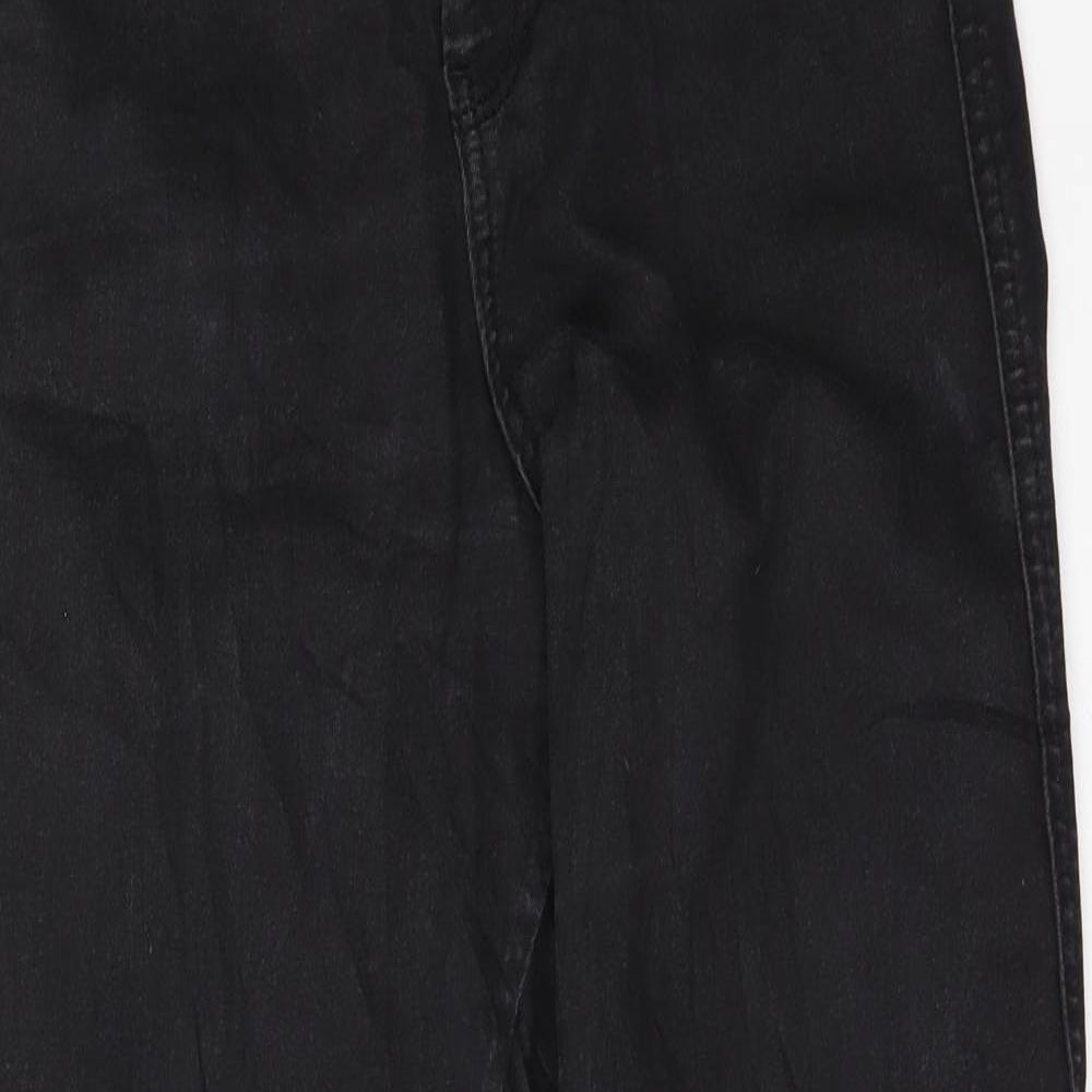 Preworn Womens Black  Denim Skinny Jeans Size 28 in L26 in