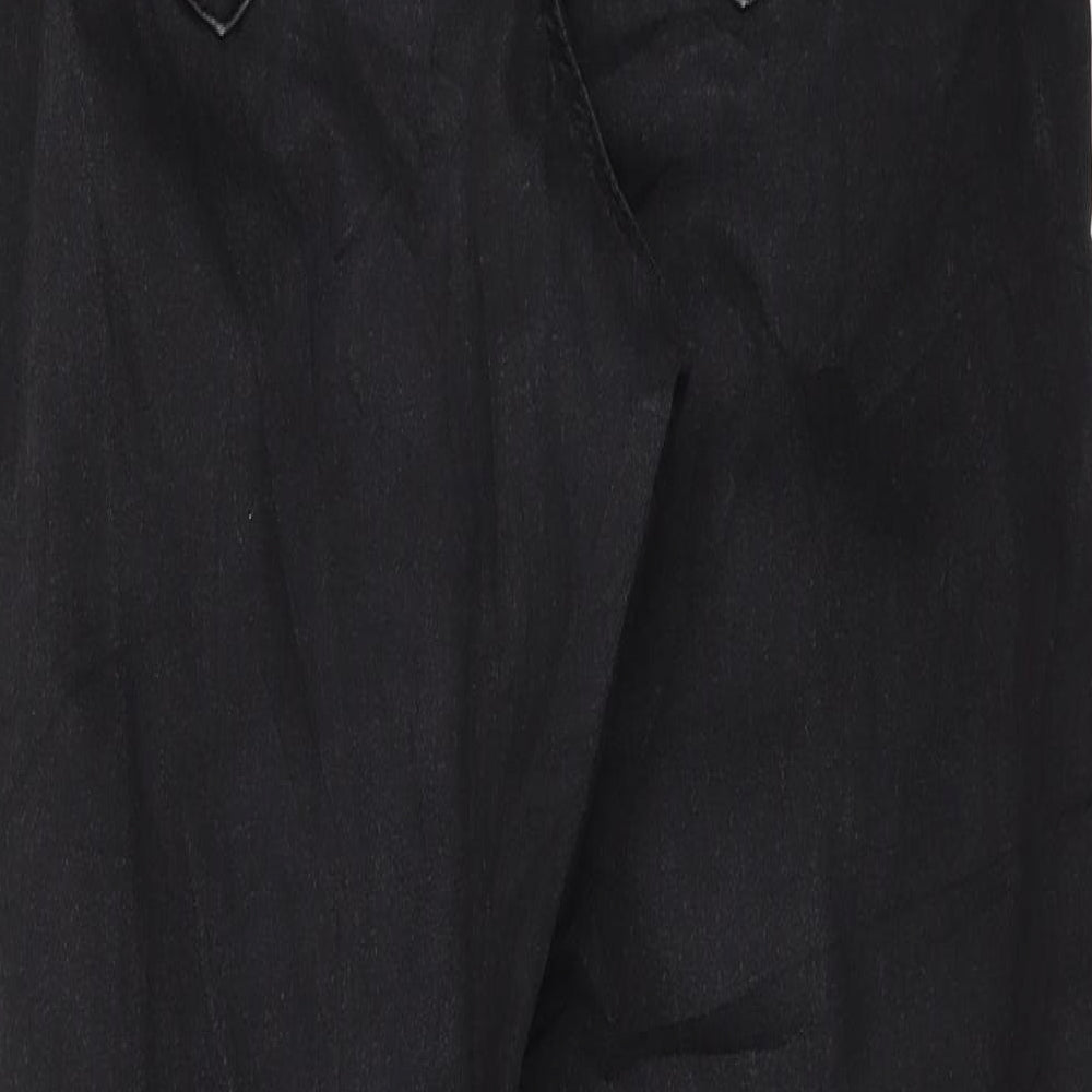 Preworn Womens Black  Denim Skinny Jeans Size 28 in L26 in