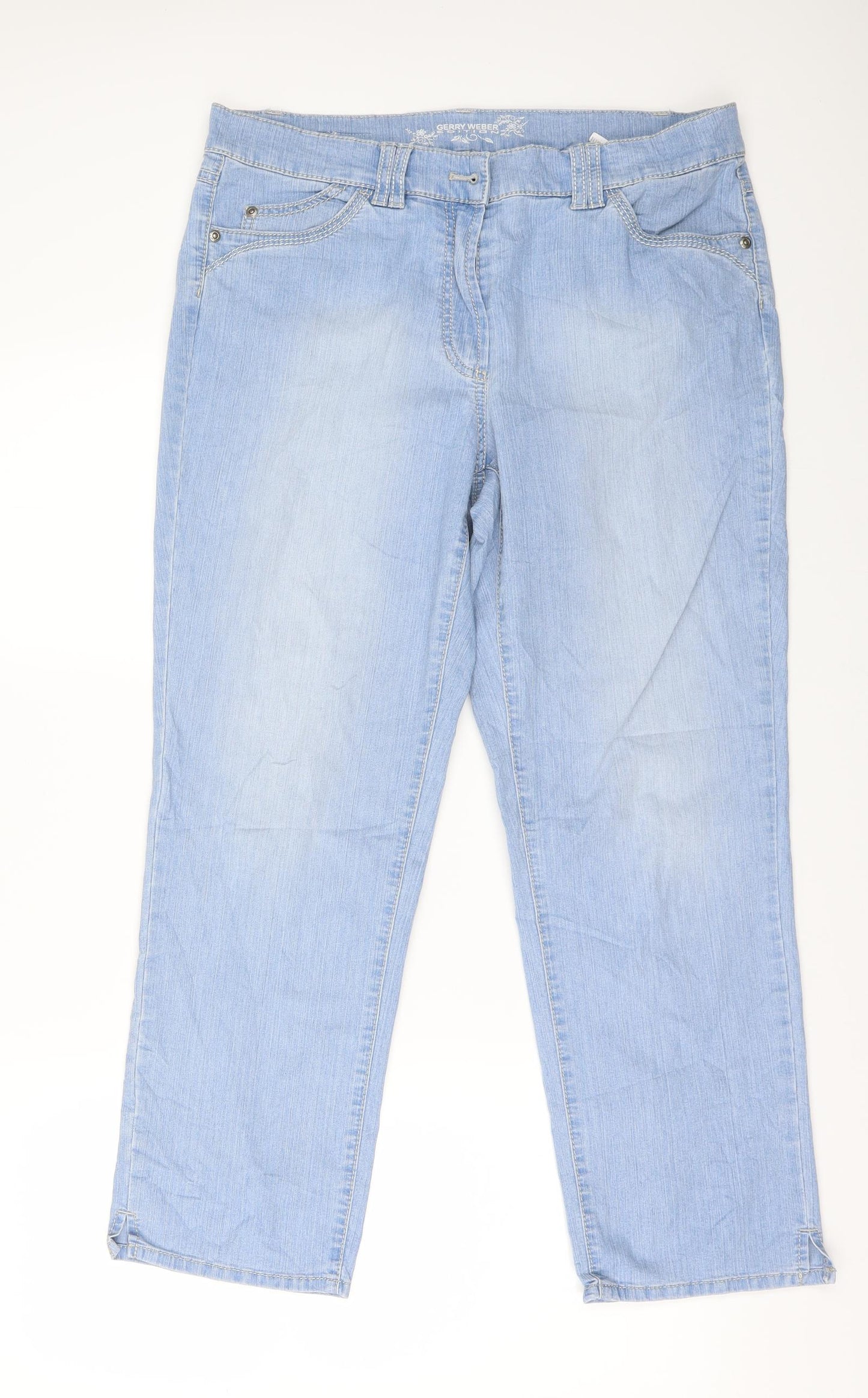 Gerry Weber Womens Blue  Denim Straight Jeans Size 36 in L29 in