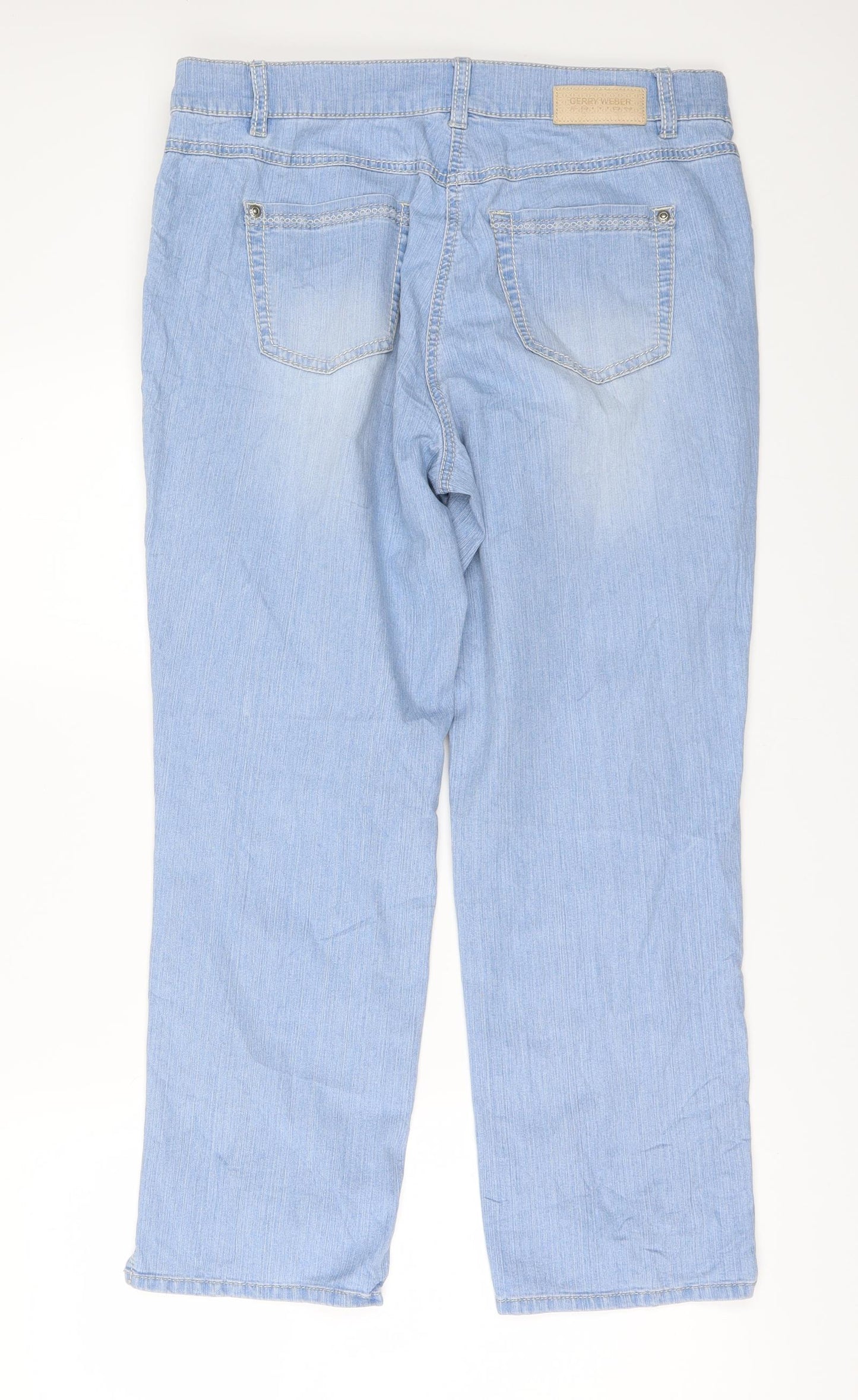 Gerry Weber Womens Blue  Denim Straight Jeans Size 36 in L29 in