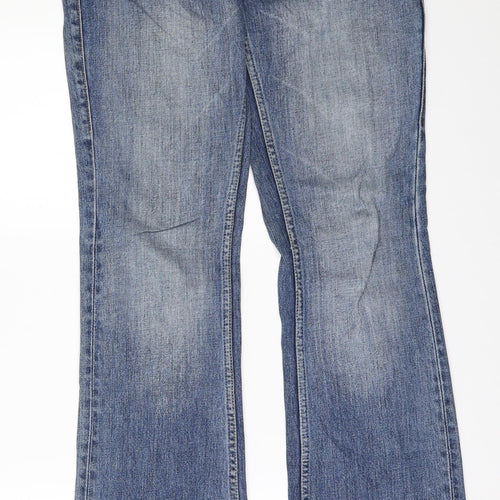 FREEMAN T. PORTER Womens Blue  Denim Flared Jeans Size 27 in L34 in