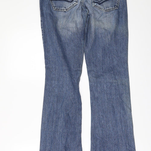 FREEMAN T. PORTER Womens Blue  Denim Flared Jeans Size 27 in L34 in