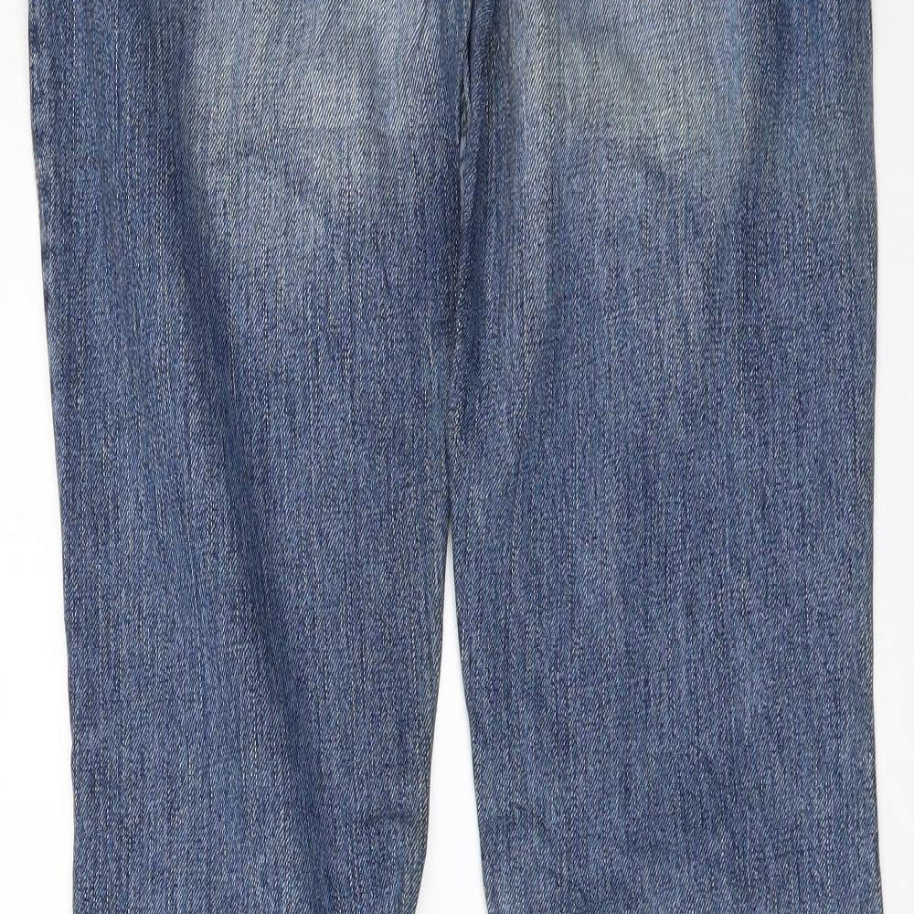 FREEMAN T. PORTER Womens Blue  Denim Flared Jeans Size 27 in L34 in